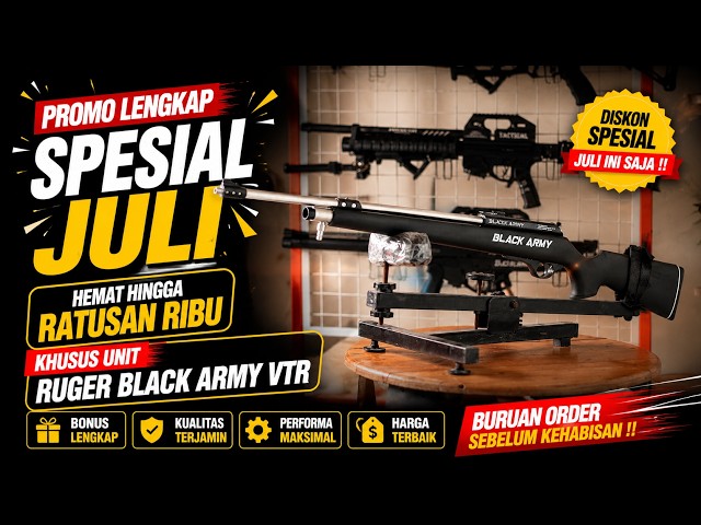 Complete Promo, Better Savings - PCP RUGER BLACK ARMY VTR SINGLESHOT Air Rifle