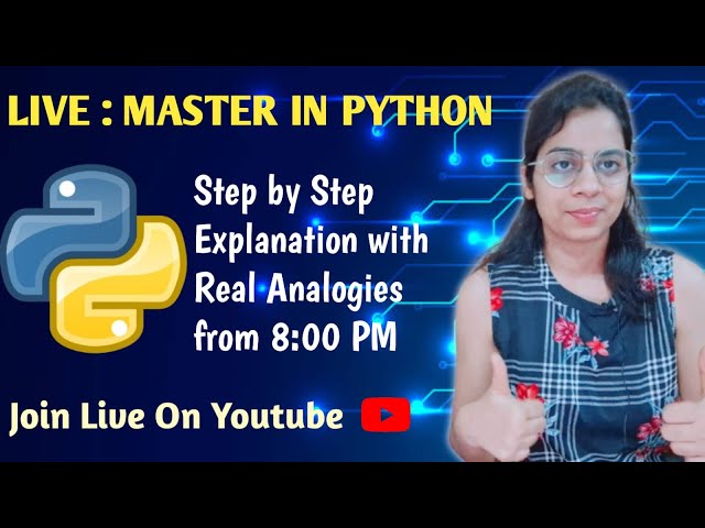 LIVE - Python OOPS INHERITANCE |  Easy Explained With Examples