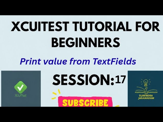 How to Print all the values from the text fields using for loop| Mobile Automation using XCUITest