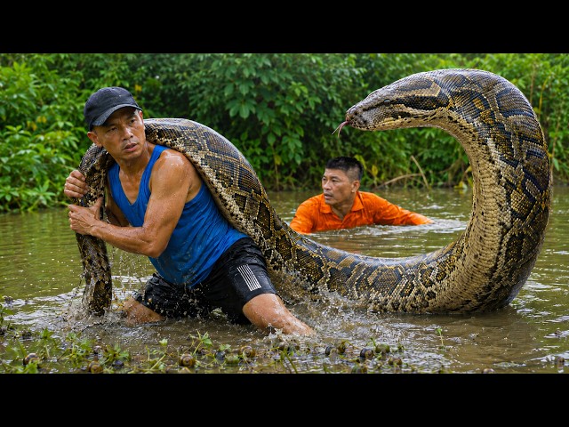 72 Hours Horror: Catching a Monster Python | The Most Dangerous Catch Ever | Survival Skills