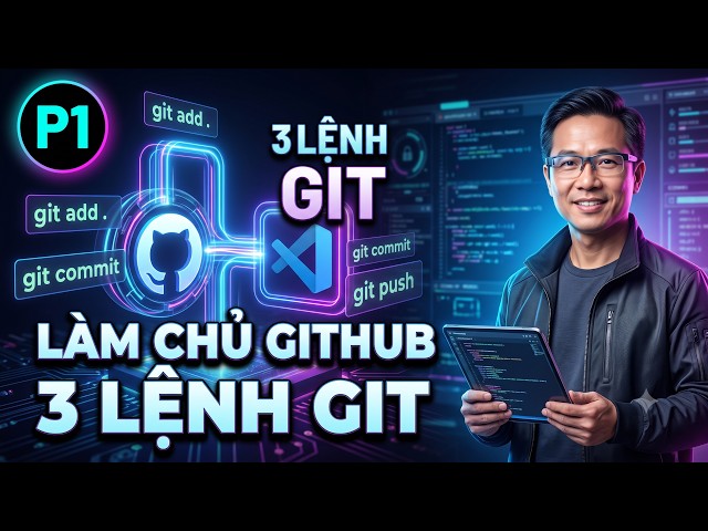 Đừng Để Mất Code! Làm Chủ GitHub Và VS Code Chỉ Với 3 Lệnh Git Cơ Bản Này