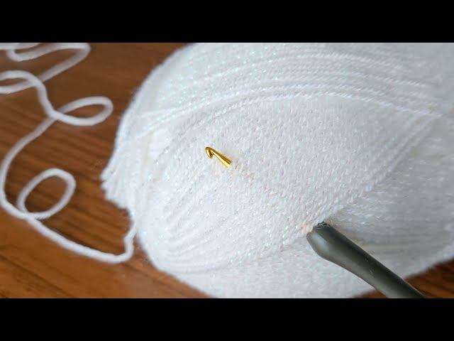 This stitch is a work of art. Just two rows. A new crochet pattern.
