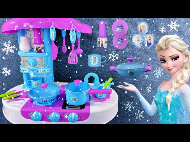 7 Minutes Satisfying with Unboxing Frozen Elsa Kitchen Playset, Disney Toys Collection | ASMR