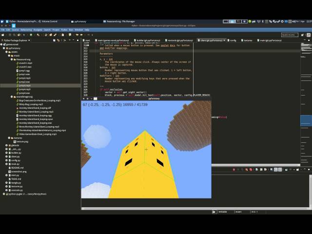 Python pyglet Voxel Game - Fort Story 0