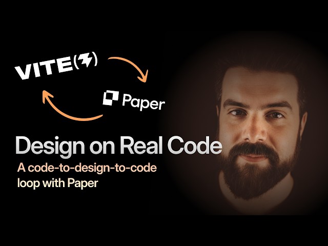 Can you actually design on real code? Trying a Vite + Paper workflow