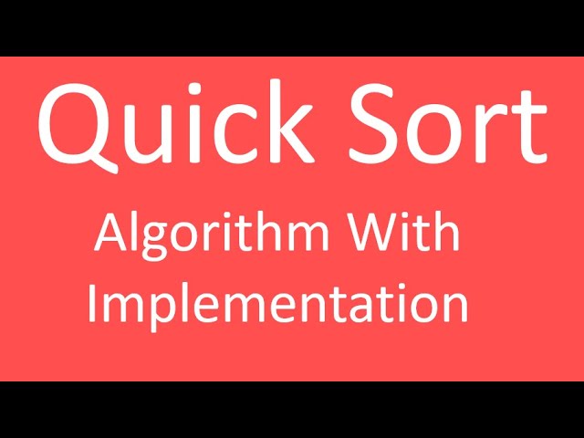Quick Sort Algorithm || Code in C# || Sortings