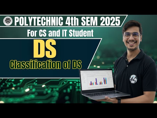 🔥Data Structure Using C | Lec-3| Unit-1 :Types of Data Structure | BTEUP 4th SEM | By Satyam Sir