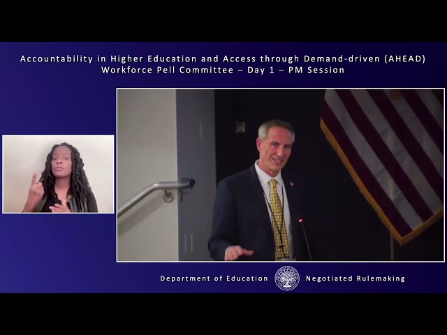 Accountability in Higher Ed and Access through Demand-driven Workforce Pell, Day 1 PM 12/8/25