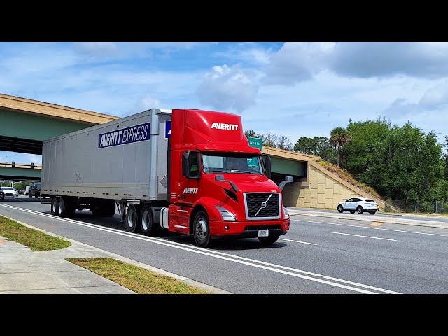 Trucks and Cars Driving by on a Busy Road | Traffic Ambience 2 Hours