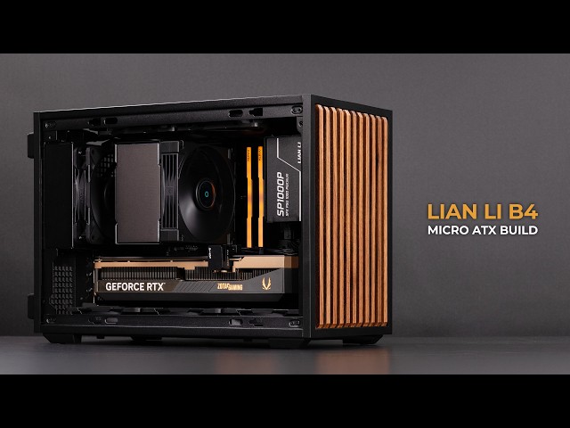 Lian Li B4 Wood Accent Micro ATX Gaming PC Build | DeepCool AK700 VC | Ryzen 9700X & RTX 5080