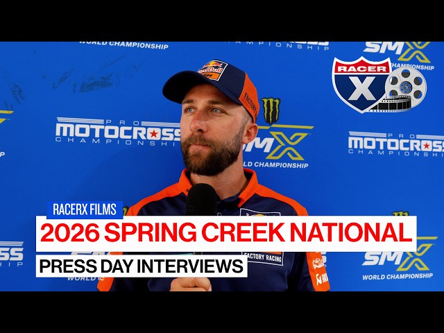 2026 Spring Creek National Pre-Race Interviews | Tomac: "My expectation is to be around the podium"