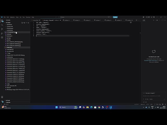 Java classes part 2.   for visually impaired what's the variable and how its work on Java