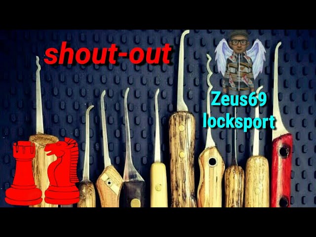 custom lock picks, and a shout-out