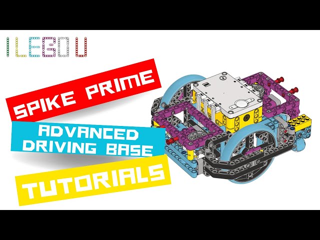 LEGO SPIKE PRIME Building Instructions - ADVANCED DRIVING BASE TUTORIALS