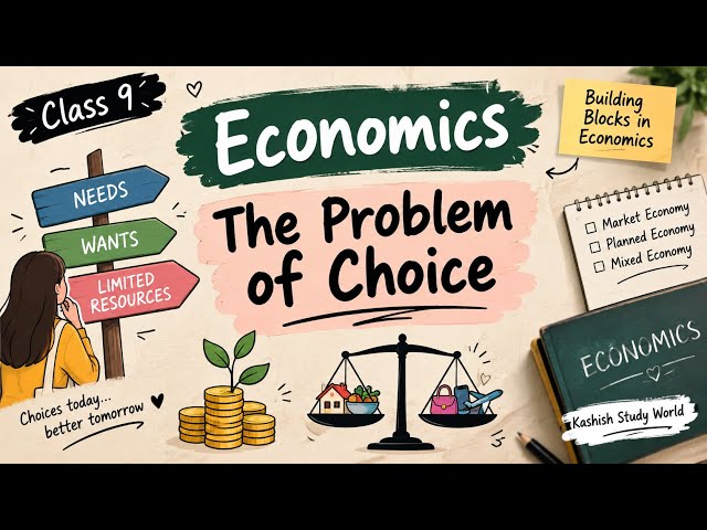 Building Blocks in Economics: The Problem of Choice📖#Class9 #Economics #TheProblemOfChoice