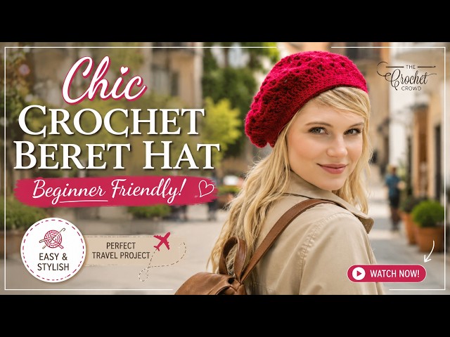 Chic & Simple: How to Crochet a Classic Beret (Beginner Friendly)