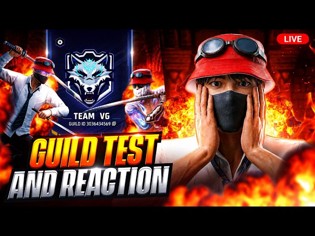 🔴TEAM VG  ~ Guild Test & Guild VS Guild Scrims !  #freefiremax #nonstopgaming #freefirelive