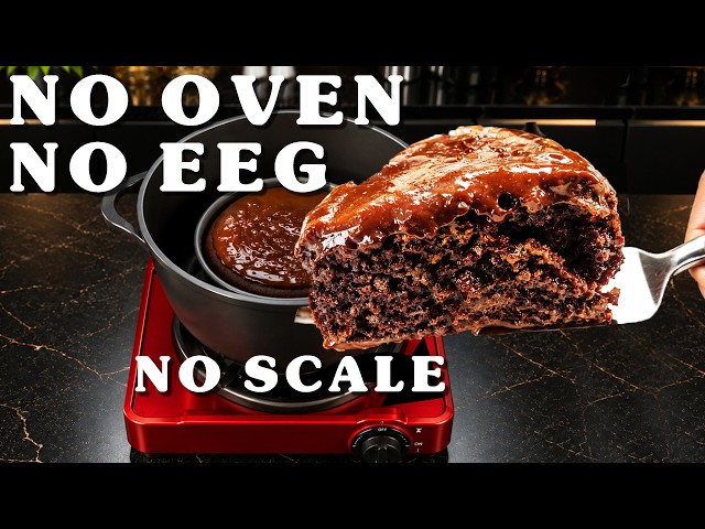 The Best Eggless Chocolate Cake – No Scale, No Oven! Super Moist, Rich & Easy