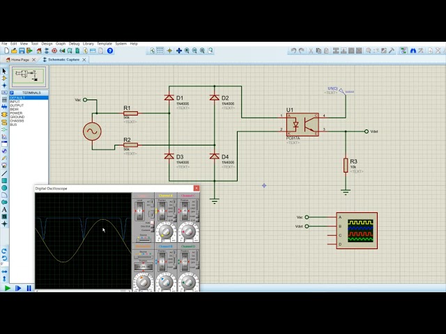 Half-wave rectifier controlled with SCR and Arduino