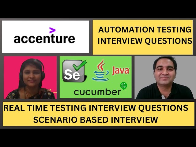 Accenture Automation Testing Interview Experience | Real Time Interview Questions and Answers