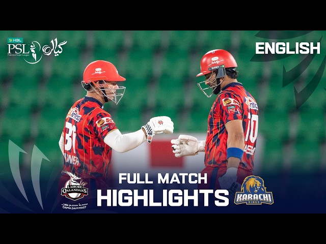 Full Highlights  | Lahore Qalandars vs Karachi Kings | English | Match 06  | HBL PSL 11 | MZB1U