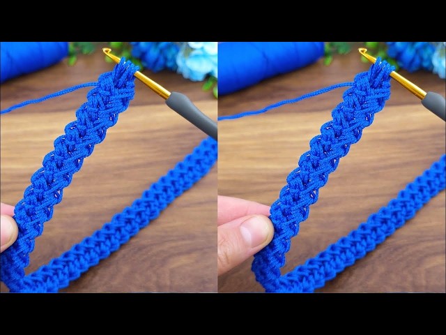 Easy Crochet Bag Strap Pattern 💙 Macrame Yarn Cord Tutorial