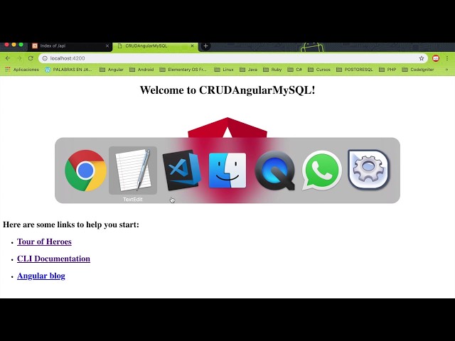 CRUD usando MySQL, PHP y Angular