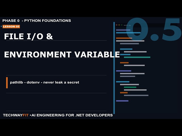 Python File I/O & Environment Variables: The Production-Ready Guide #ai #coding #python #dotnet
