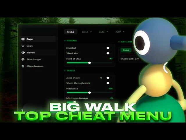 Big Walk -  Cheat Mod Menu | Hack For BWalk | Many Functions | FREE Download
