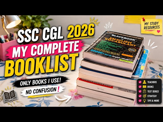 SSC CGL 2026: Books, Test Series & Teachers I Follow 🔥#ssc #sscbooks #teacher #strategy #testseries