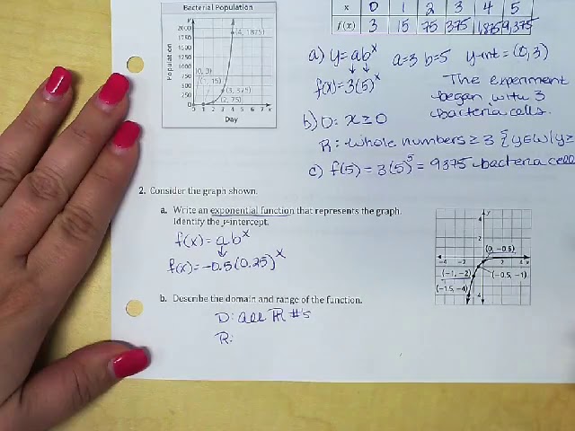 6.3C Notes - Exponential Functions: Regressions and Real World Problems