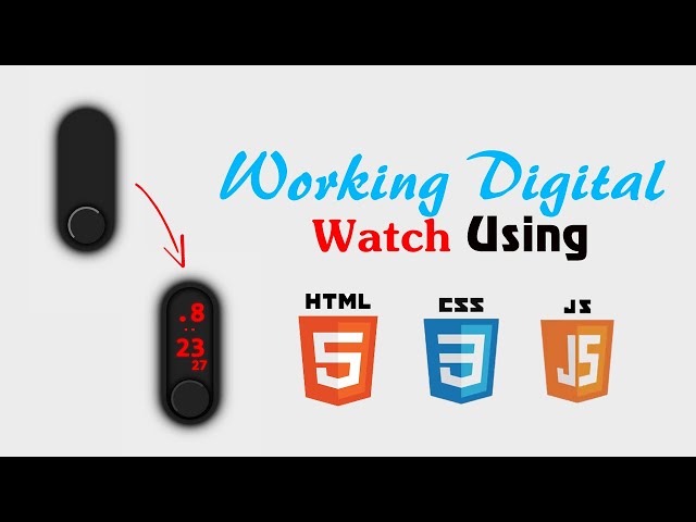 Warking digital watch using html css javascript || clock using javascript #html #crackscodeproject