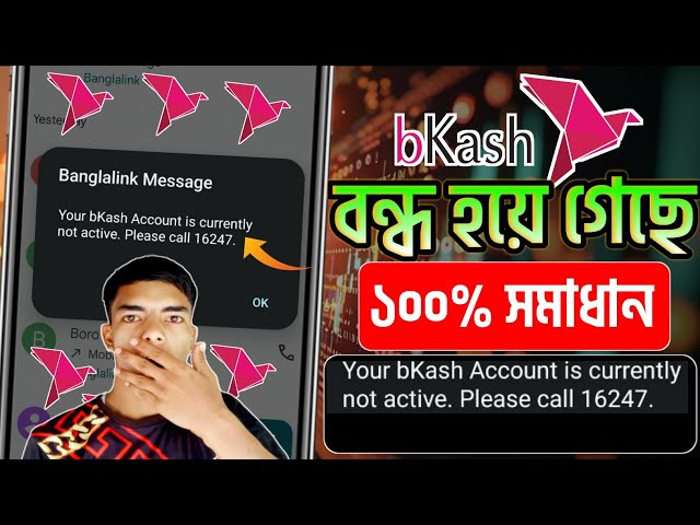 Your Bkash Account Is Currently Not Active | Bkash Not Active Problem Solve | বিকাশ বন্ধ করে দিছে
