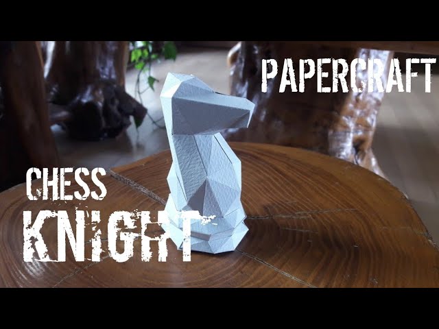 Low Poly Chess Knight - Papercraft #3