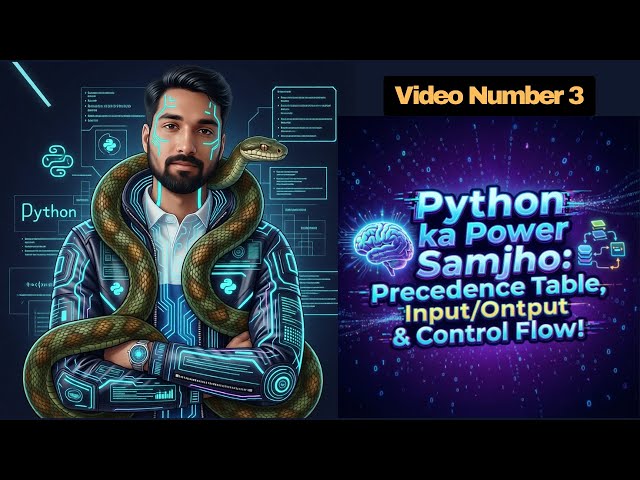 Python Input-Output, Operator Precedence & Control Flow – Day 3! @coding_Tuition