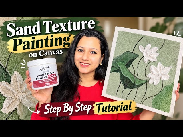 Sand Texture painting - Step by Step Full tutorial 