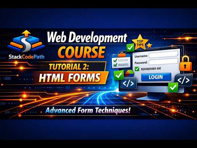 Web Development Course – Tutorial 2: HTML Forms