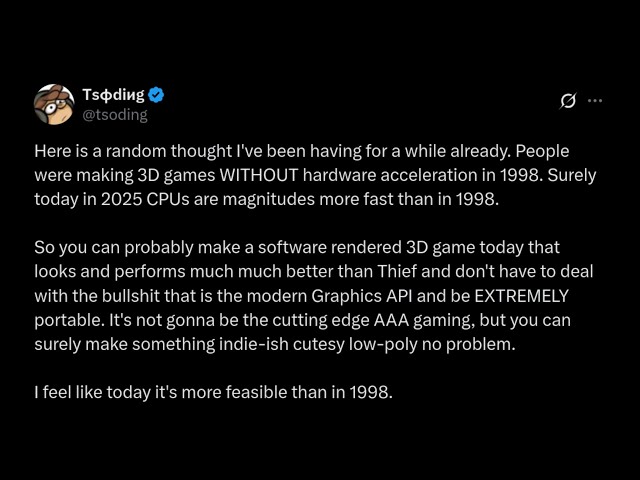 3D Software Rendering in 2025