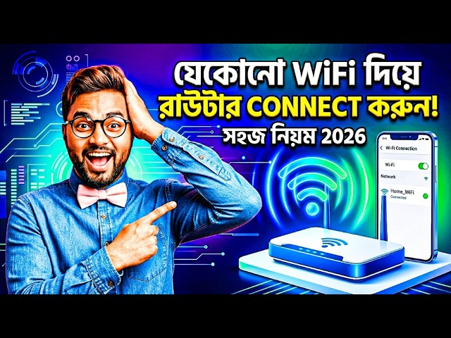 📶 যেকোনো WiFi   রাউটারে কানেক্ট করুন সহজেই । নিজের WiFi Connect করার সহজ উপায় 2026