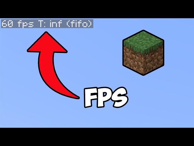 How to DISPLAY FPS Counter in Minecraft (NO Mods and F3 Menu)