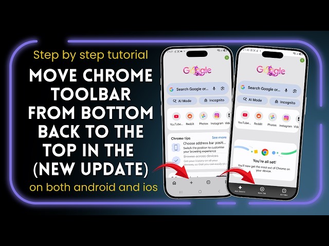 Chrome Toolbar at the Bottom of the Screen Problem | How to Move Chrome Toolbar Back to the Top 2026