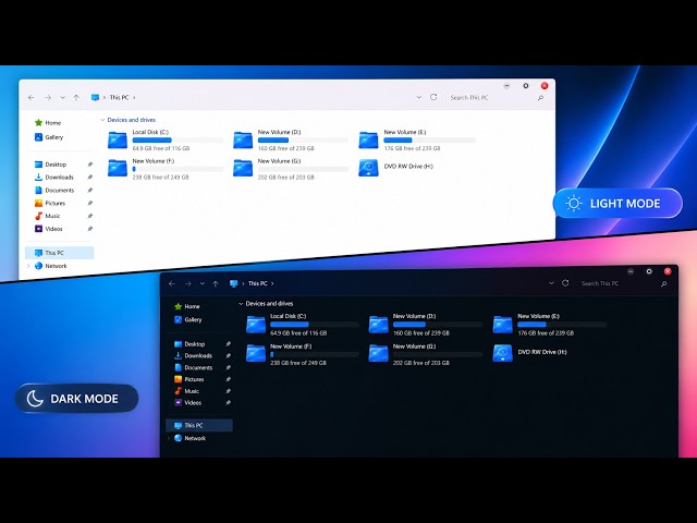 This Blue Flux Theme Makes Windows 11 Look Premium! 💙 (2026) | ®™ |