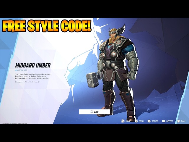 How to Get Thor Midgard Umber Costume FREE Code in Marvel Rivals (Working Method!)