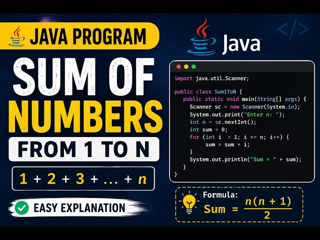 Sum of Number from 1 to N