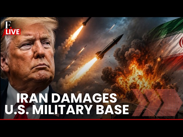 US IRAN WAR LIVE | Iran Hits US Base After Trump Strikes Tehran Military Sites