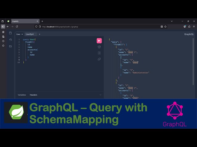 GraphQL Schema Mapping - Spring Boot Mysql