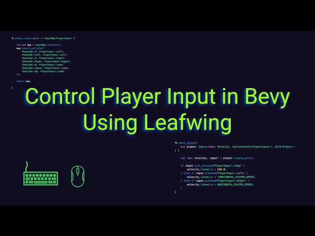 Control Player With a Keyboard in Bevy