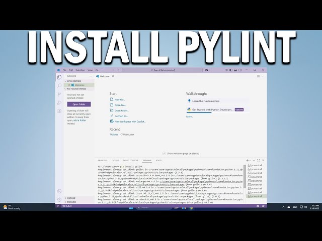 How To Install Pylint for Python in VS Code Improve Code Quality & Debugging in Python