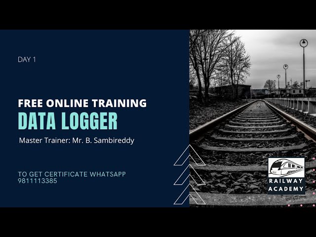 Day 1 Training on Data Logger & Single Section Block Proving Axle counter (SSBPAC_D)