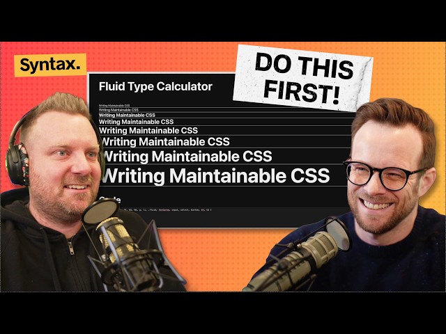 Writing Maintainable CSS